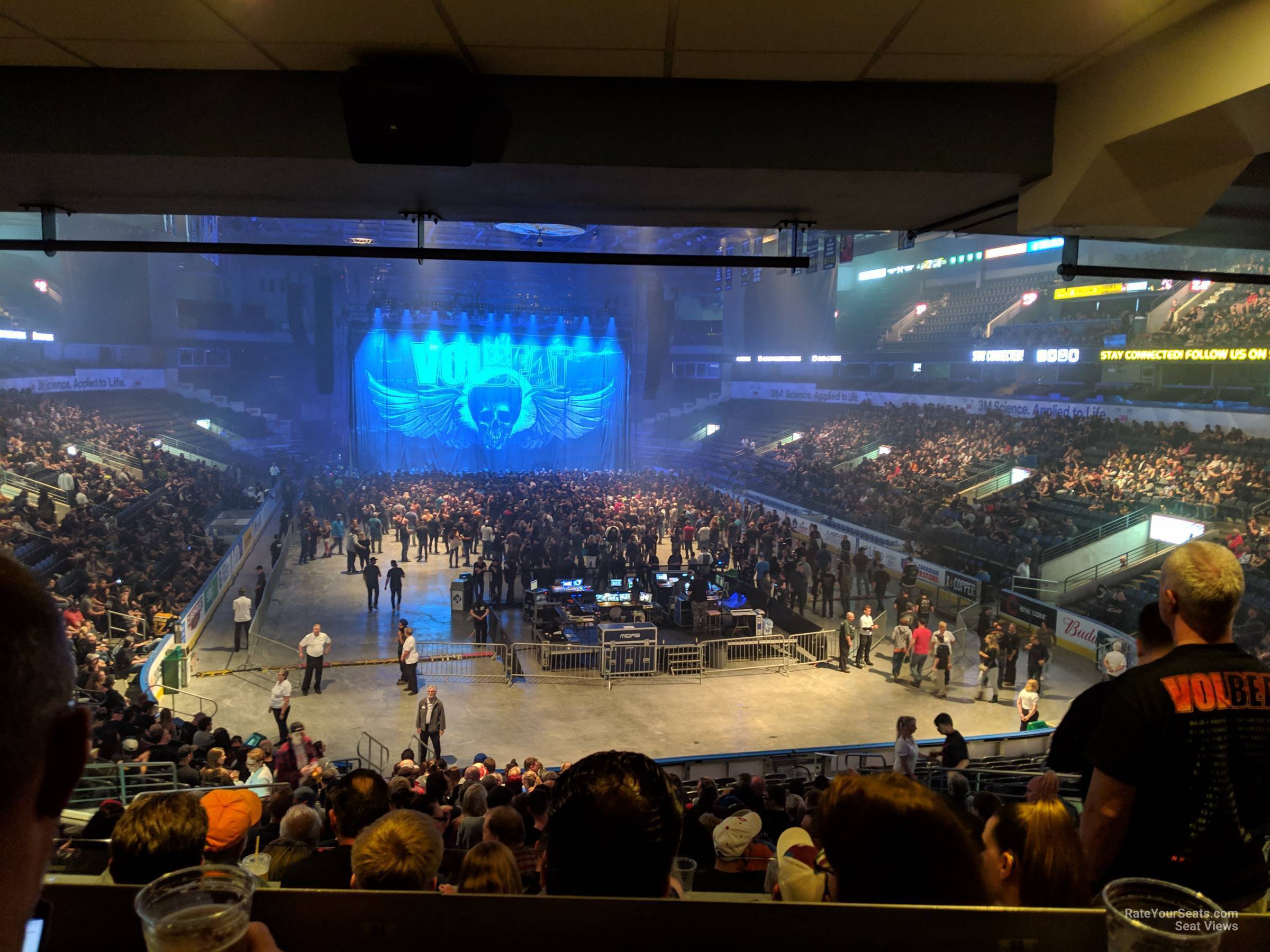 section 210 seat view  - budweiser gardens